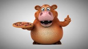 Image result for cow on pizza