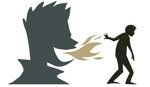 Words like fire come out of a bully’s mouth