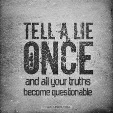 Image result for telling one lie