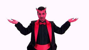 Image result for the devil shrugging