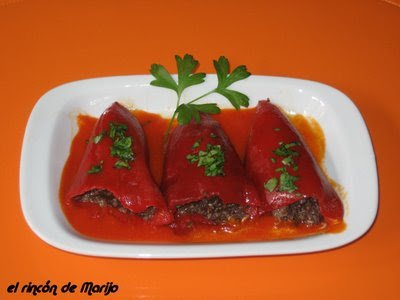 morcilla filled peppers