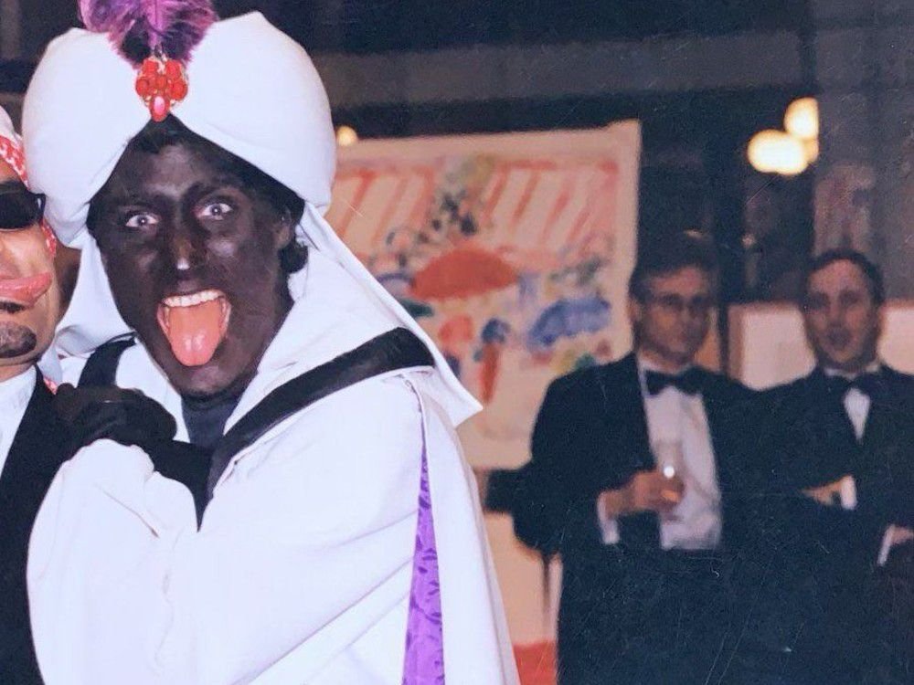 First photo in colour of Trudeau donning blackface emerges on eve of  election night | National Post