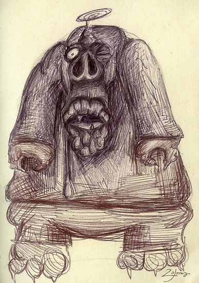 Ugg Man drawing