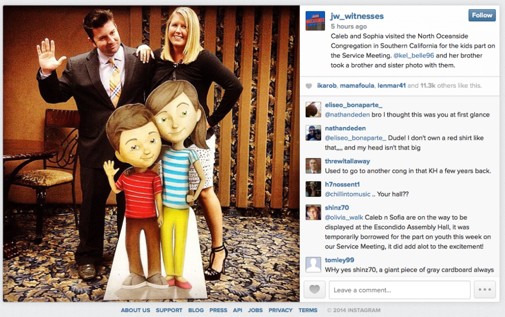 Caleb & Sophia with two fake friends