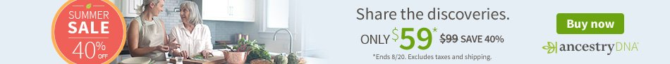 Summer Sale 40% off Ancestry DNA. Only $59. Buy now.