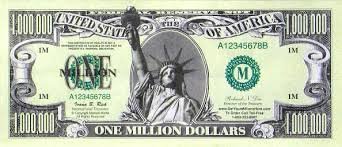 Image result for one million dollar bill
