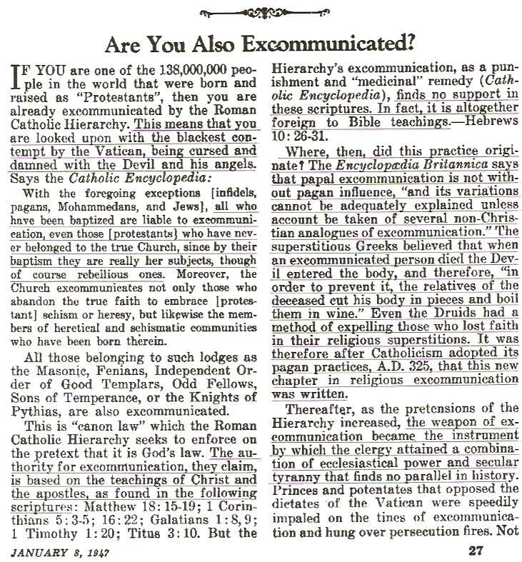 Image result for are you also excommunicated