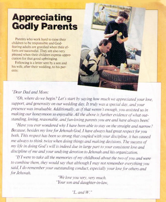 Lance's Letter to Parents