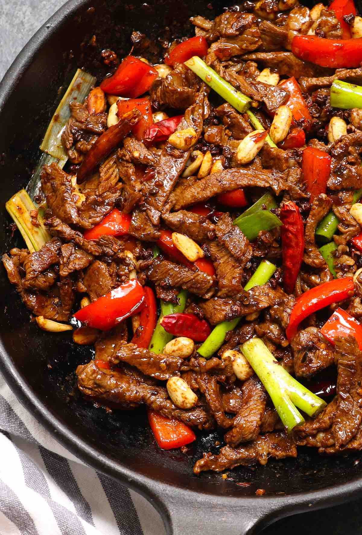 Kung Pao Beef {Szechuan Style} - TipBuzz