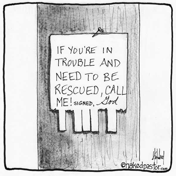 "Unanswered Prayer" cartoon by nakedpastor David Hayward