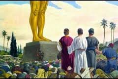 Image result for pic of 3 hebrews and idol in babylon