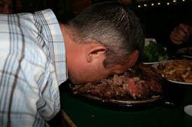 Image result for face down in plate of food