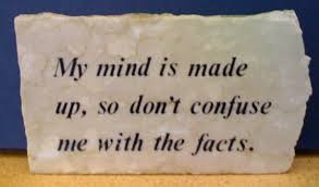 Image result for don`t confuse the issue with facts
