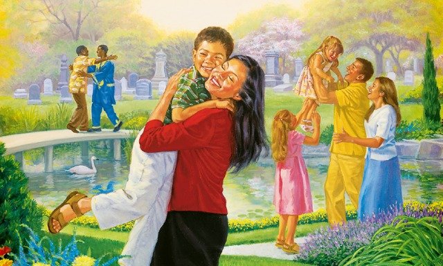 In Paradise, resurrected ones are reunited with their loved ones
