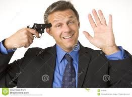 Image result for businessman with gun to head