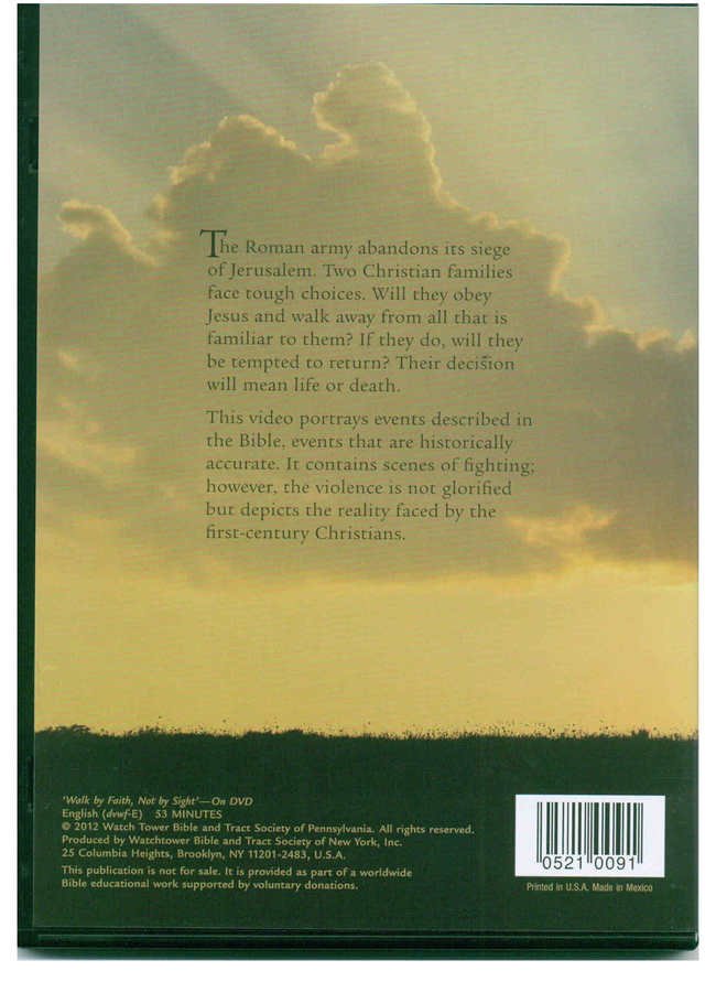 faith dvd back