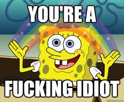 Image result for Your a fucking idiot