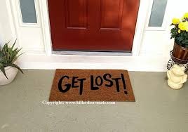Image result for Get lost welcome mat